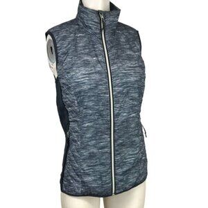 ICEBREAKER ~ WOMENS MEDIUM ~ HEATHERED NAVY FULL ZIP VEST